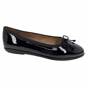 Aerosoles Women's Homebet Ballet Flats Black Faux Patent Size 7.5M